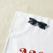 Serviette de plage de luxe maritime exclusive Anti (En situation)