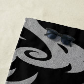 Serviette de plage de luxe Medusa (En situation)