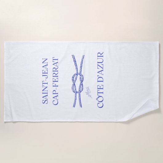 Serviette de plage de luxe Saint-Jean-Cap-Ferrat (Devant)