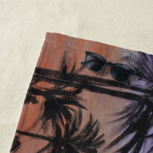 Serviette de plage de Malibu (En situation)