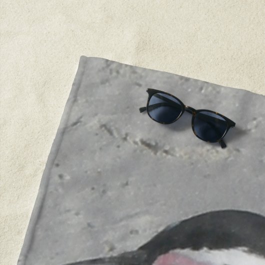 Serviette de plage de marche mignonne de pingouin (En situation)