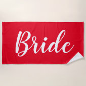 Serviette de plage de mariée de Bachelorette perso (Devant)