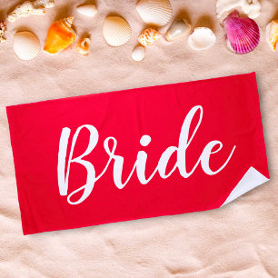 Serviette de plage de mariée de Bachelorette perso