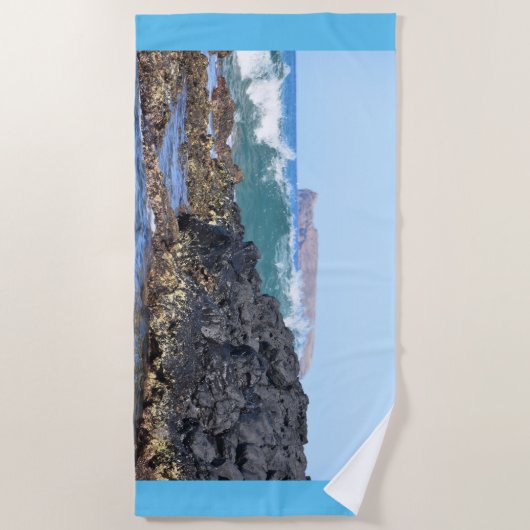 Serviette de plage de Maui Hawaï (Devant)