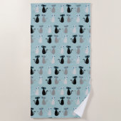 Serviette de plage de Mod Cat (Devant)