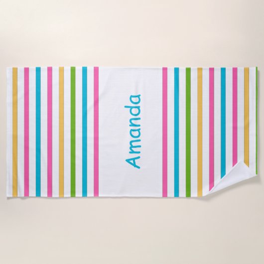 Serviette de plage de Monogram (Devant)