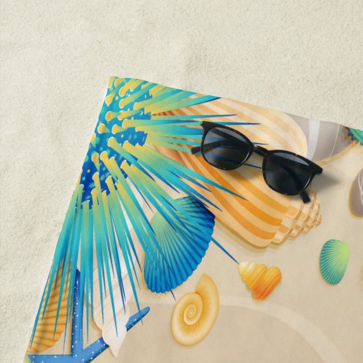 Serviette de plage de Monogram (En situation)