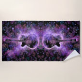 Serviette de plage de musique de guitare (Devant)