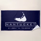 Serviette de plage de Nantucket Island (Devant)