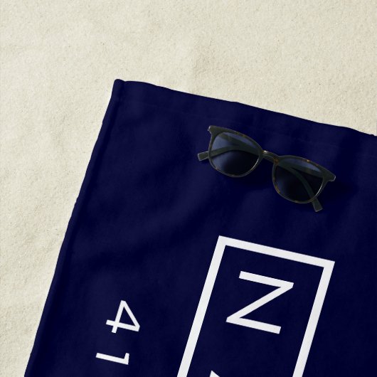 Serviette de plage de Nantucket Island (En situation)