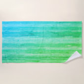 Serviette de plage de Neon Tropical Seagrass (Devant)