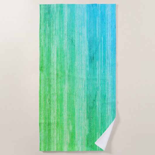Serviette de plage de Neon Tropical Seagrass (Devant)