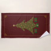 Serviette de plage de Noël (Devant)