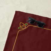 Serviette de plage de Noël (En situation)