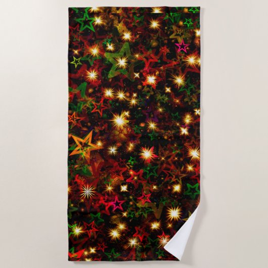 Serviette de plage de Noël (Devant)