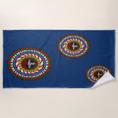 Serviette de plage de Noël (Devant)