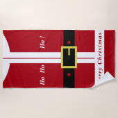 Serviette de plage de Noël Santa Claus (Devant)