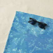 serviette de plage de nom Abstrait Ocean (En situation)