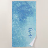 serviette de plage de nom Abstrait Ocean (Devant)