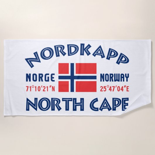 Serviette de plage de NORDKAPP Norvège (Devant)