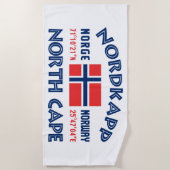 Serviette de plage de NORDKAPP Norvège (Devant)