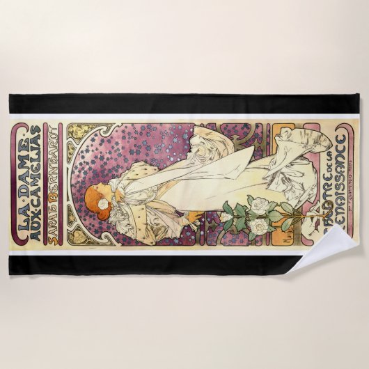 Serviette de plage de Nouveau Mucha Sarah (Devant)