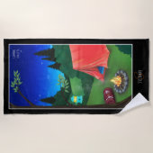 Serviette de plage de nuit du camping (Devant)