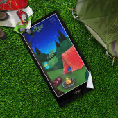 Serviette de plage de nuit du camping