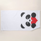 Serviette de plage de panda (Devant)