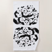 Serviette de plage de Pandas (Devant)