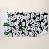 Serviette de plage de Pandas (Devant)