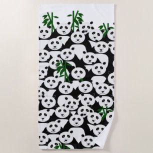 Serviette de plage de Pandas