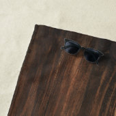 Serviette de plage de Papillon bleu rustique (En situation)