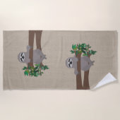 Serviette de plage de paresse (Devant)