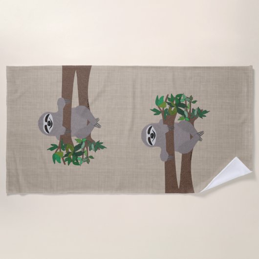 Serviette de plage de paresse (Devant)