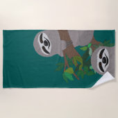 Serviette de plage de paresse (Devant)