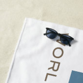 Serviette de plage de participations de voyage du (En situation)