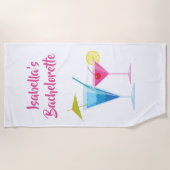 Serviette de plage de partie de Bachelorette (Devant)