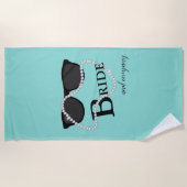 Serviette de plage de partie de diadème de diamant (Devant)