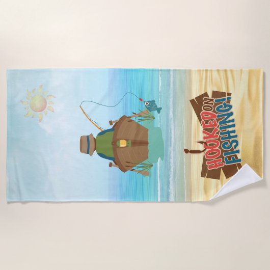 Serviette de plage de pêche (Devant)