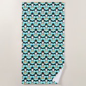 Serviette de plage de Pingouin (Devant)