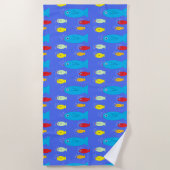 Serviette de plage de poissons (Devant)