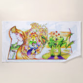 Serviette de plage de princesse Fantasy de (Devant)