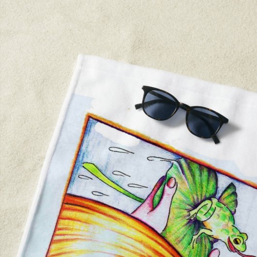 Serviette de plage de princesse Fantasy de (En situation)