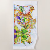 Serviette de plage de princesse Fantasy de (Devant)