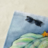 Serviette de plage de princesse Fish de Sarafina (En situation)