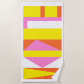 Serviette de plage de qualité BurkayCouture "Flori (Devant)