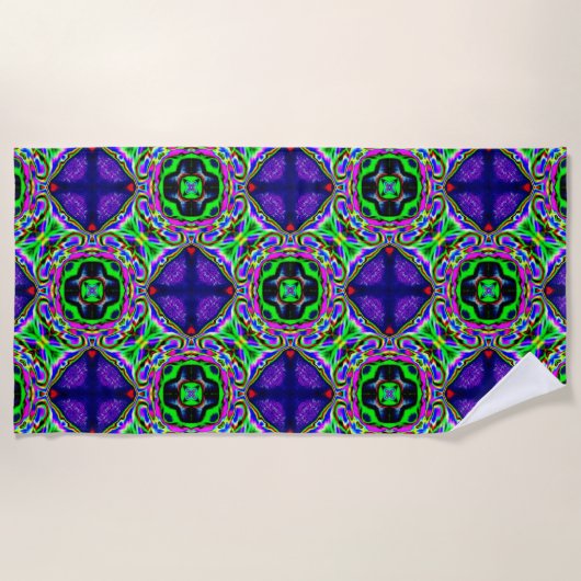 serviette de plage de rêve violet (Devant)