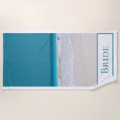 Serviette de plage de sable blanc Brides (Devant)