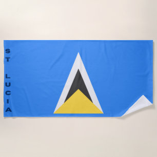 Serviette de plage de Sainte-Lucie